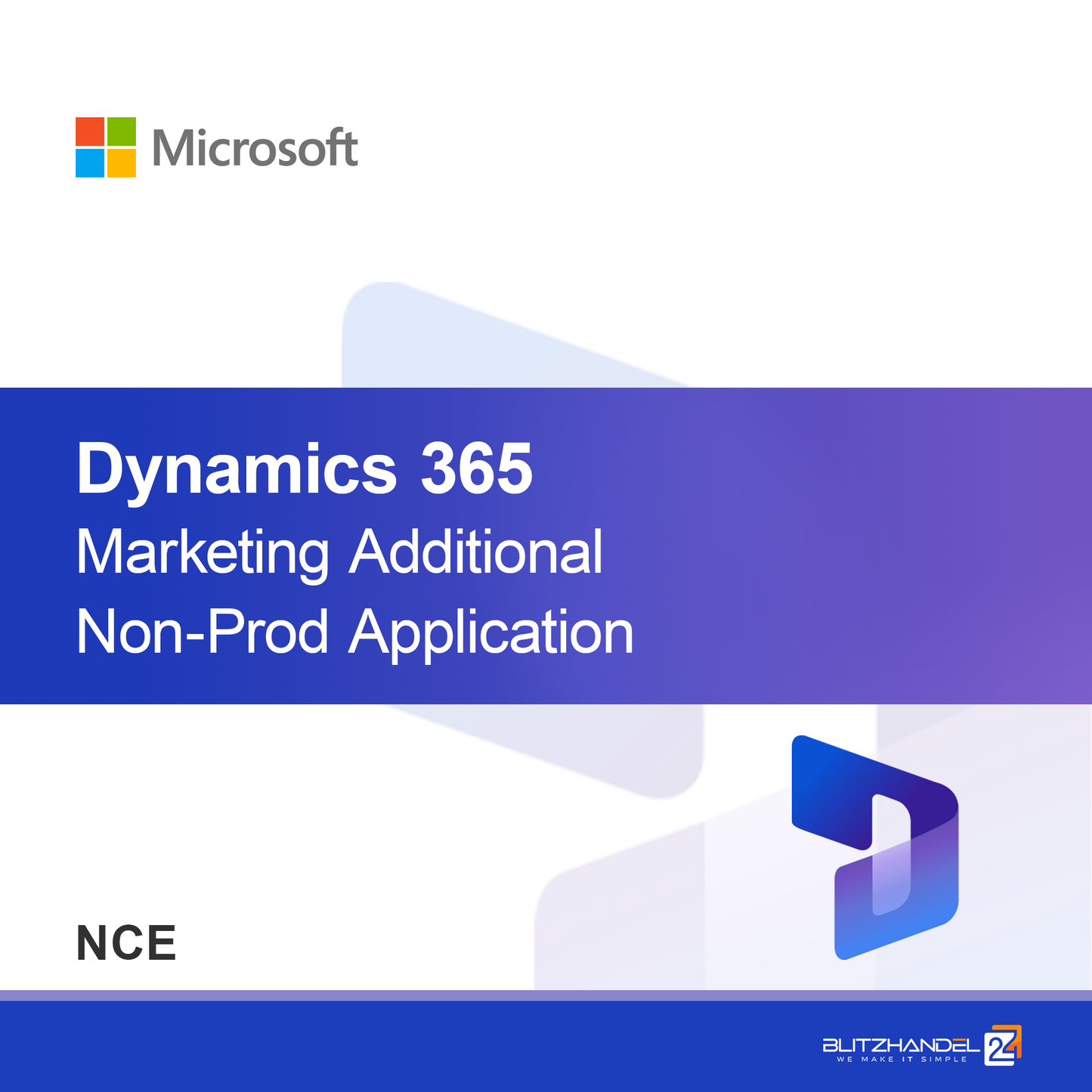 Dynamics 365 Marketing Dodatkowa aplikacja nieprodukcyjna (NCE)