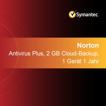 Norton Antivirus Plus, 2 GB Bulut Yedekleme, 1 Cihaz 1 Yıl