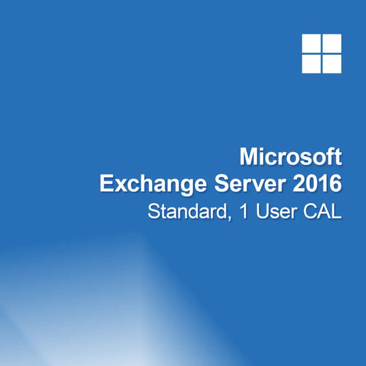 Microsoft Exchange Server 2016 Standard, 1 Licenza Utente CAL