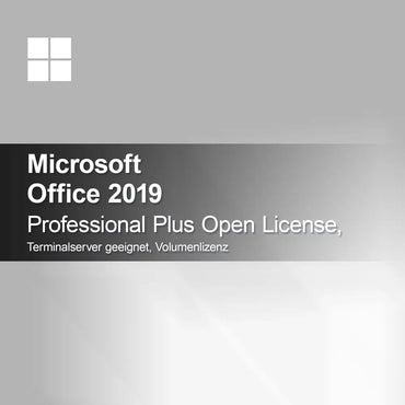 Microsoft Office 2019 Professional Plus Open License, vhodné pre terminálový server, objemová licencia