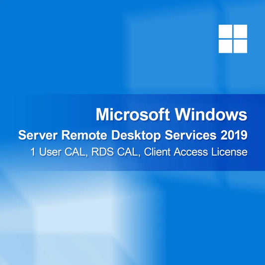 Microsoft Windows Server Remote Desktop Services 2019, 1 käyttäjän CAL, RDS CAL, asiakaslisenssi