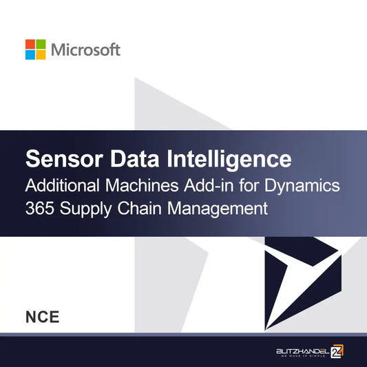 Sensor Data Intelligence Add-in Mesin Tambahan untuk Dynamics 365 Supply Chain Management (NCE)
